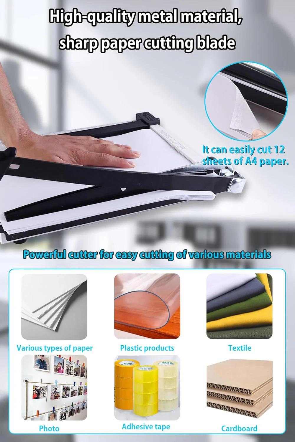 ZAOZAOLLND Heavy Duty A3 Paper Trimmer with Safety Guard - Precision DEMO - Image 6