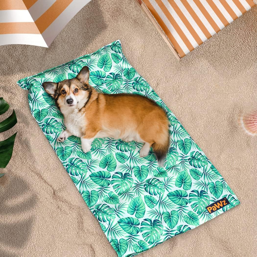 PAWZ Pet Bed Mats Cooling Mat Gel Bed Pillow Self-Cooling Pad Green Size DEMO - Image 2