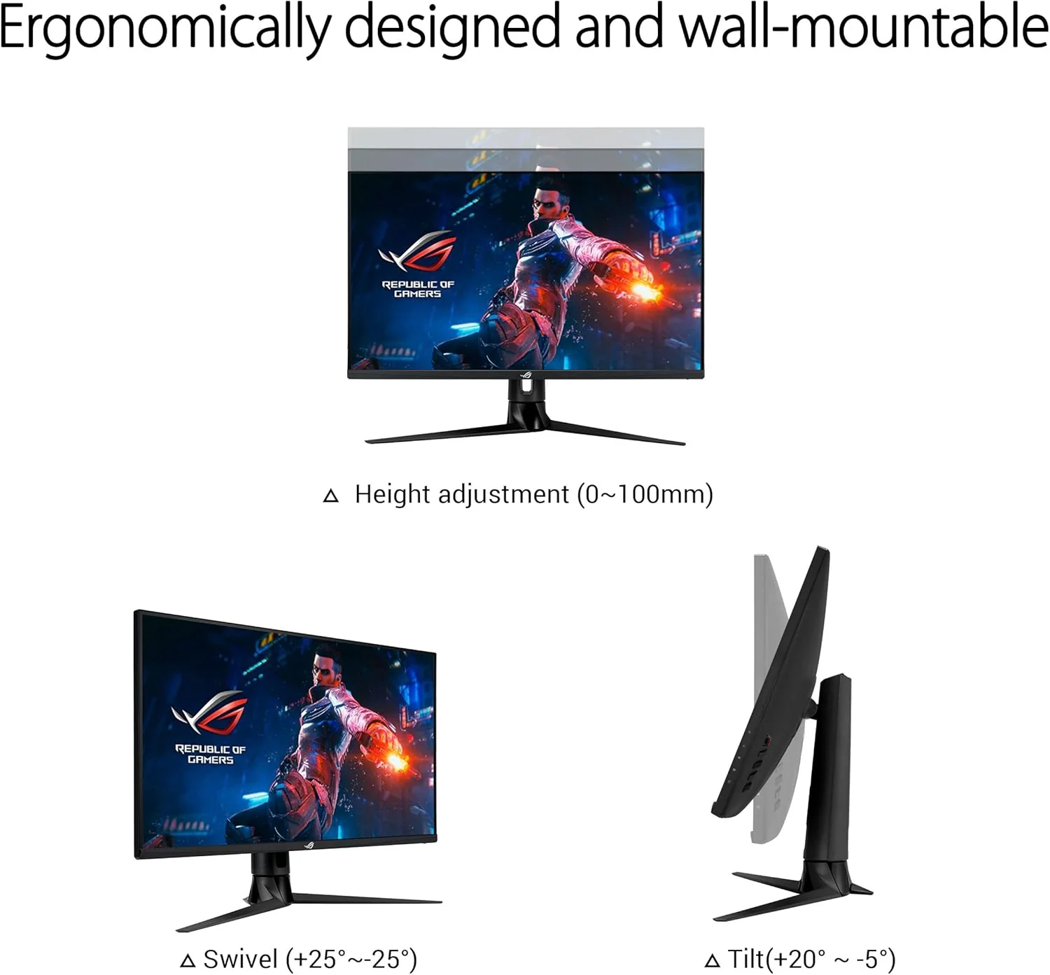 ASUS ROG Monitors Swift PG329Q 32 Inch WQHD 2560x1440 Fast IPS 175Hz Gaming NEW - Image 5
