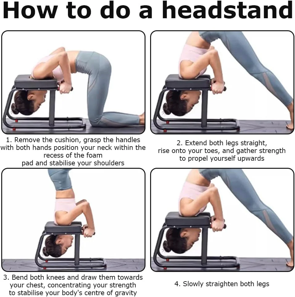 TOMVAES Meditation Bench Headstand Inversion Stool Yoga Copper 43cm x 44cm DEMO - Image 5