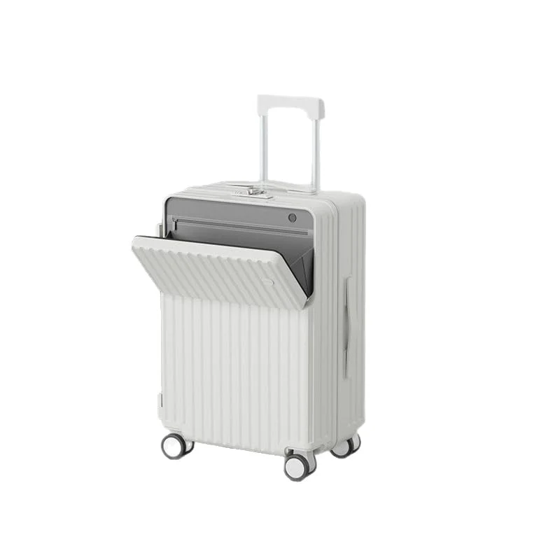 Frafuo Unisex Carry-Ons Carry-On Suitcase Hardshell Spinner Luggage with DEMO