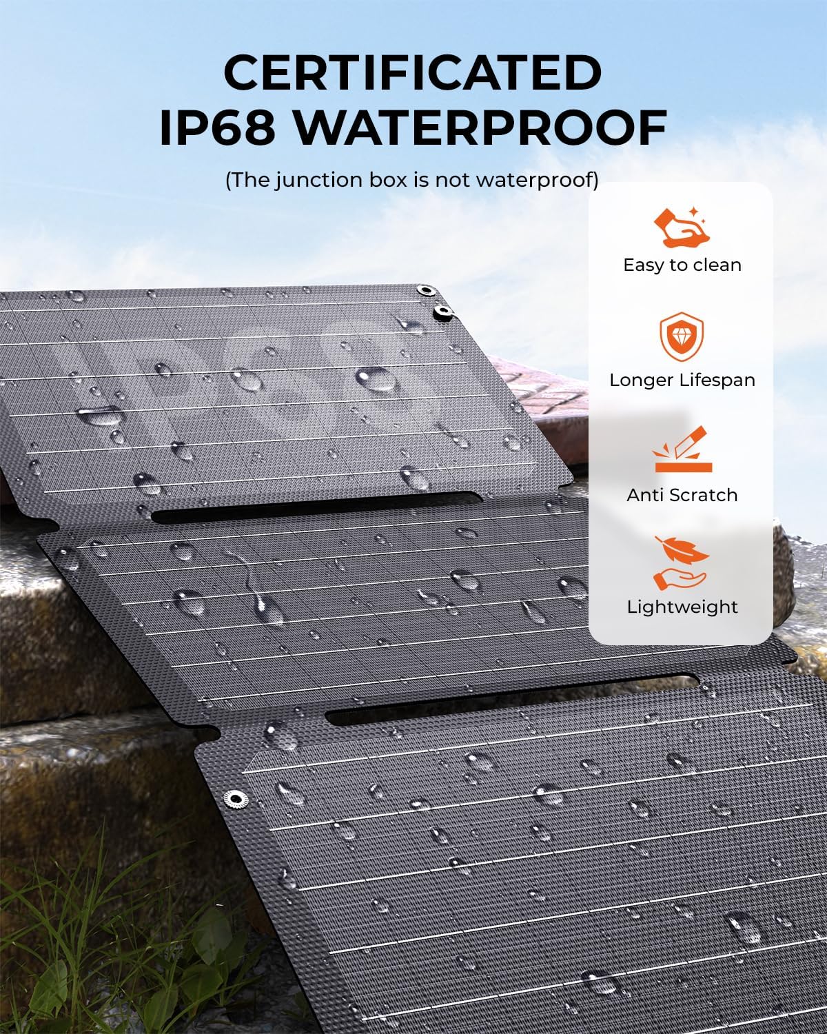 BigBlue 30W Solar Panel Charger with Fast Charging USB-A, USB-C and DC DEMO - Image 4