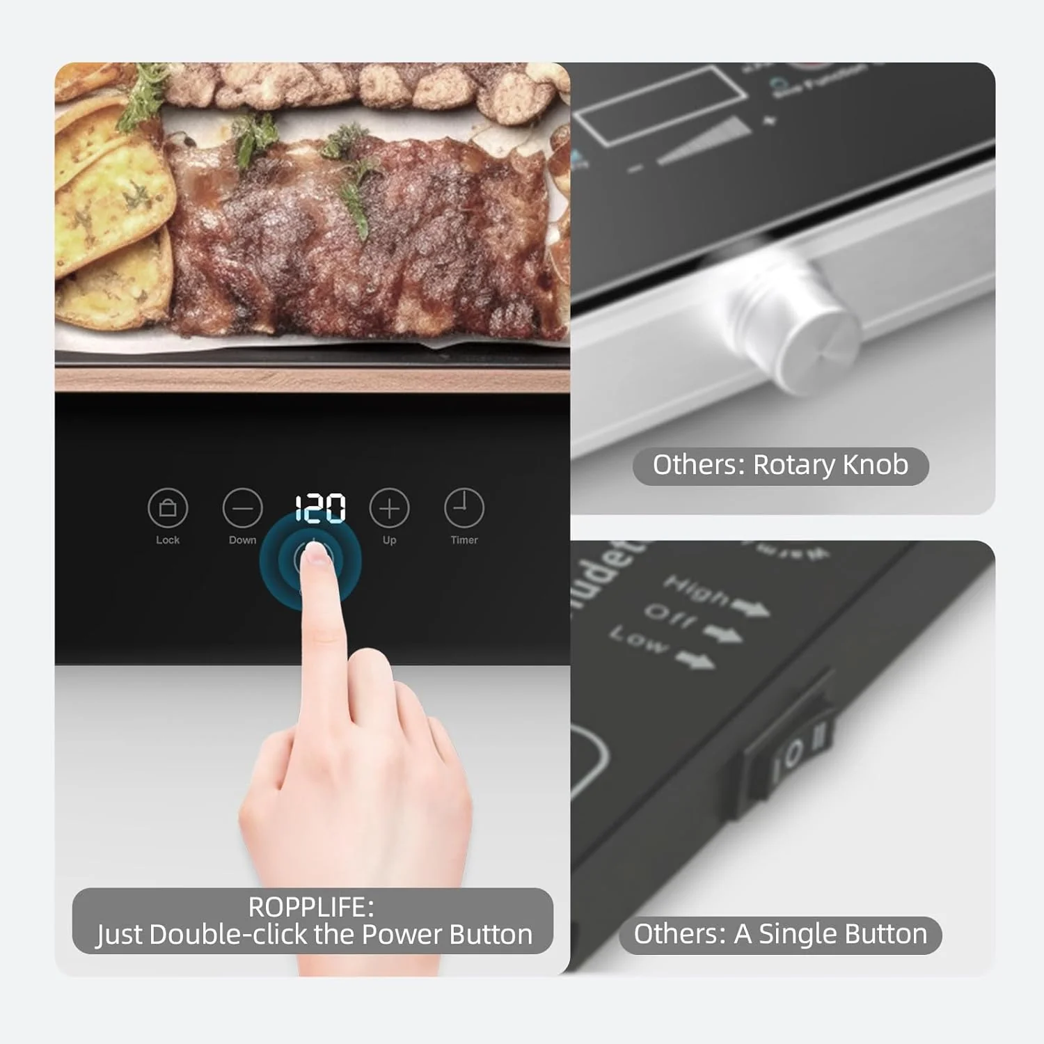 PAYISHO Electric Warming Tray Food Warmer for Parties Adjustable DEMO - Image 5