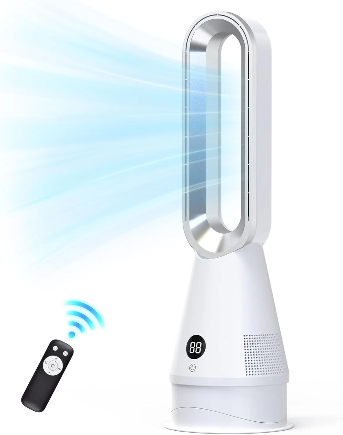 ADVWIN Bladeless Tower Fan with Activated Carbon Filter Remote Control DEMO - Image 8