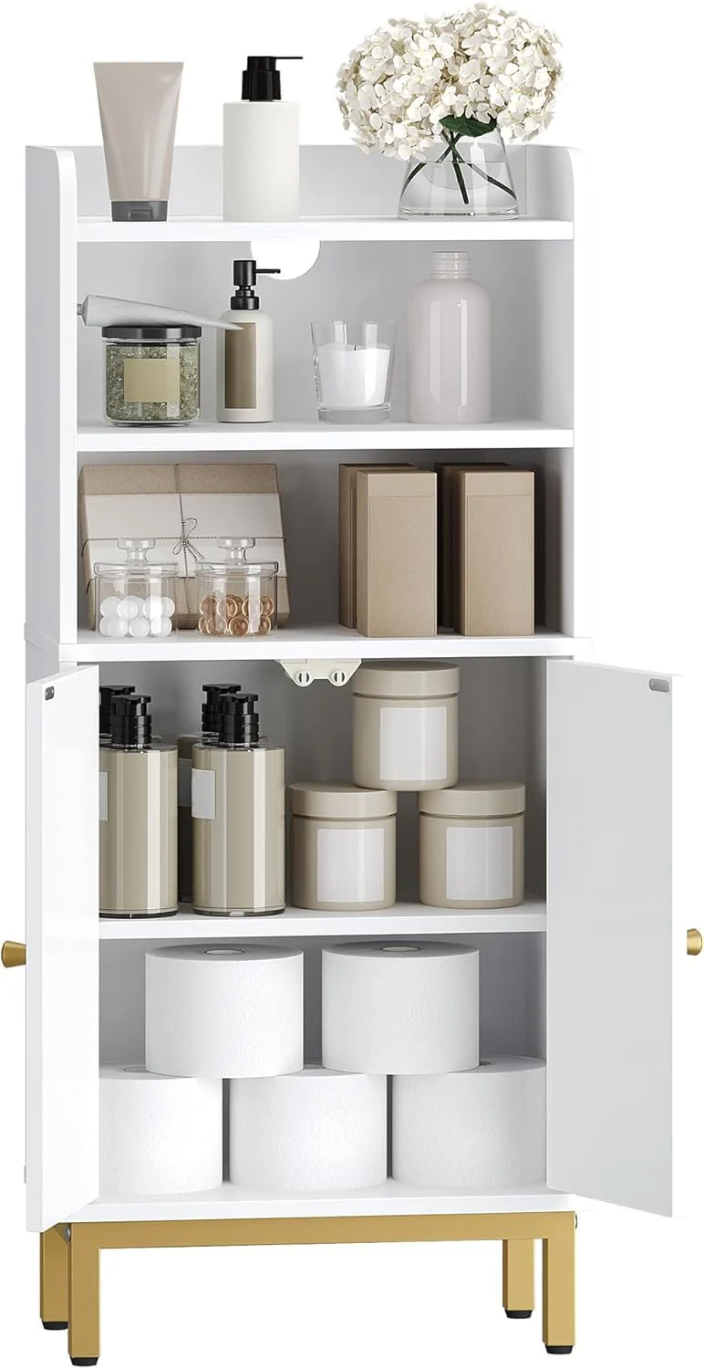 Hzuaneri Slim Floor Cabinets Bathroom Storage Cabinet Narrow Organizer DEMO - Image 10