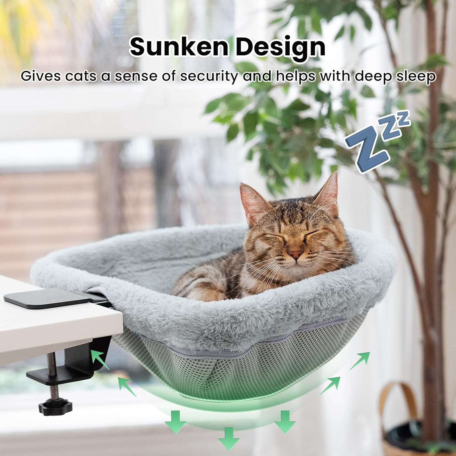 JUNSPOW Folding Semicircular Pet Bed Space Saving Grey Size Medium NEW - Image 3