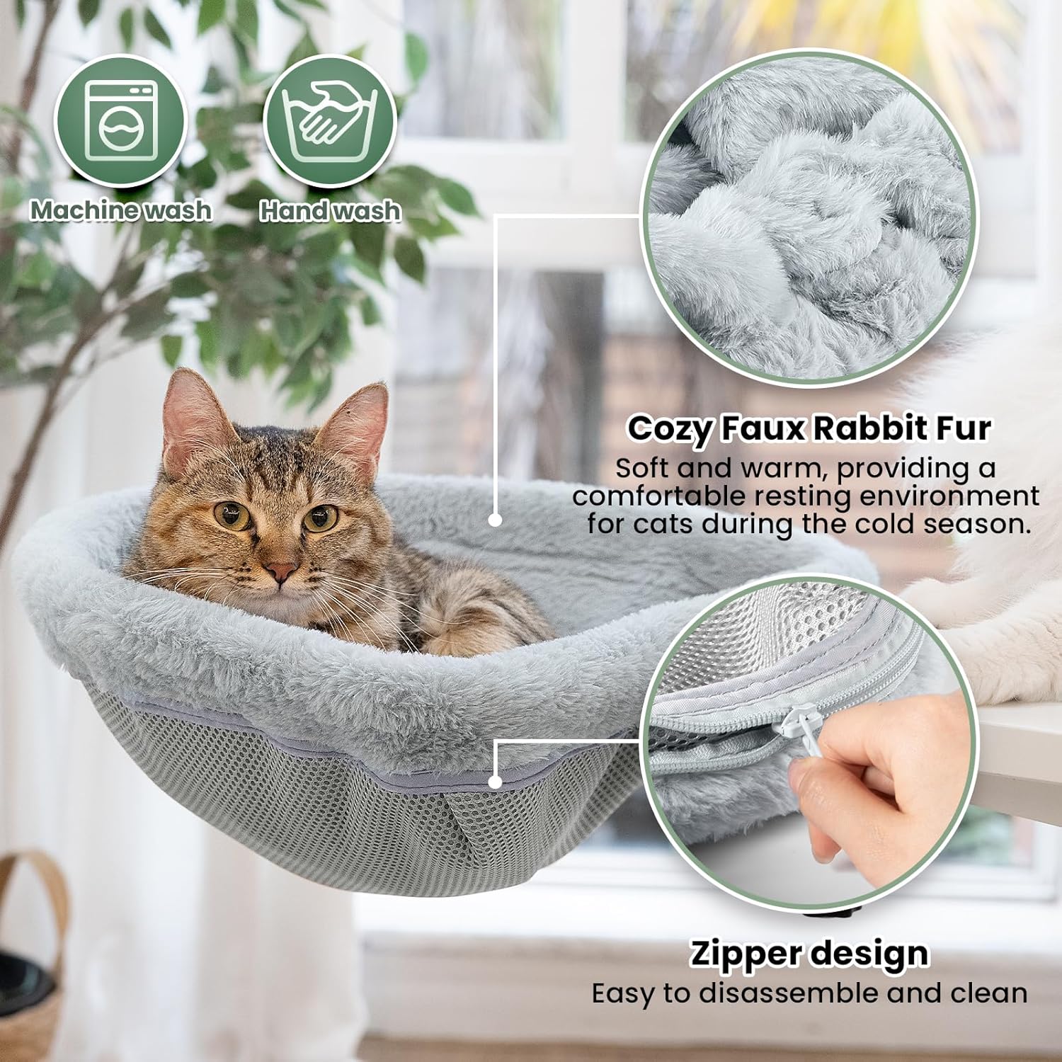 JUNSPOW Folding Semicircular Pet Bed Space Saving Grey Size Medium NEW - Image 5