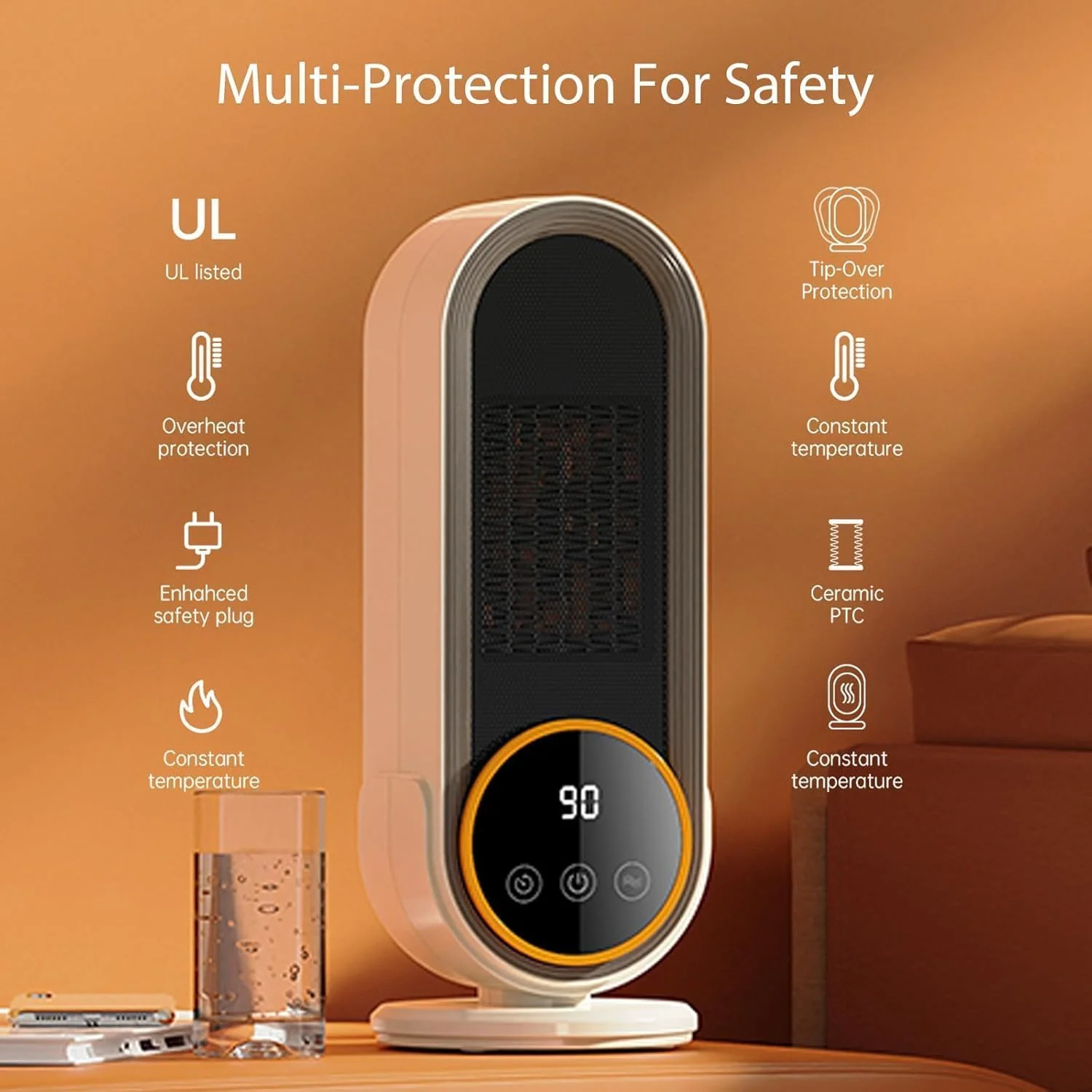 MisenFar Space Heater for Indoor Use Efficient Heating Overheat Protection DEMO - Image 6