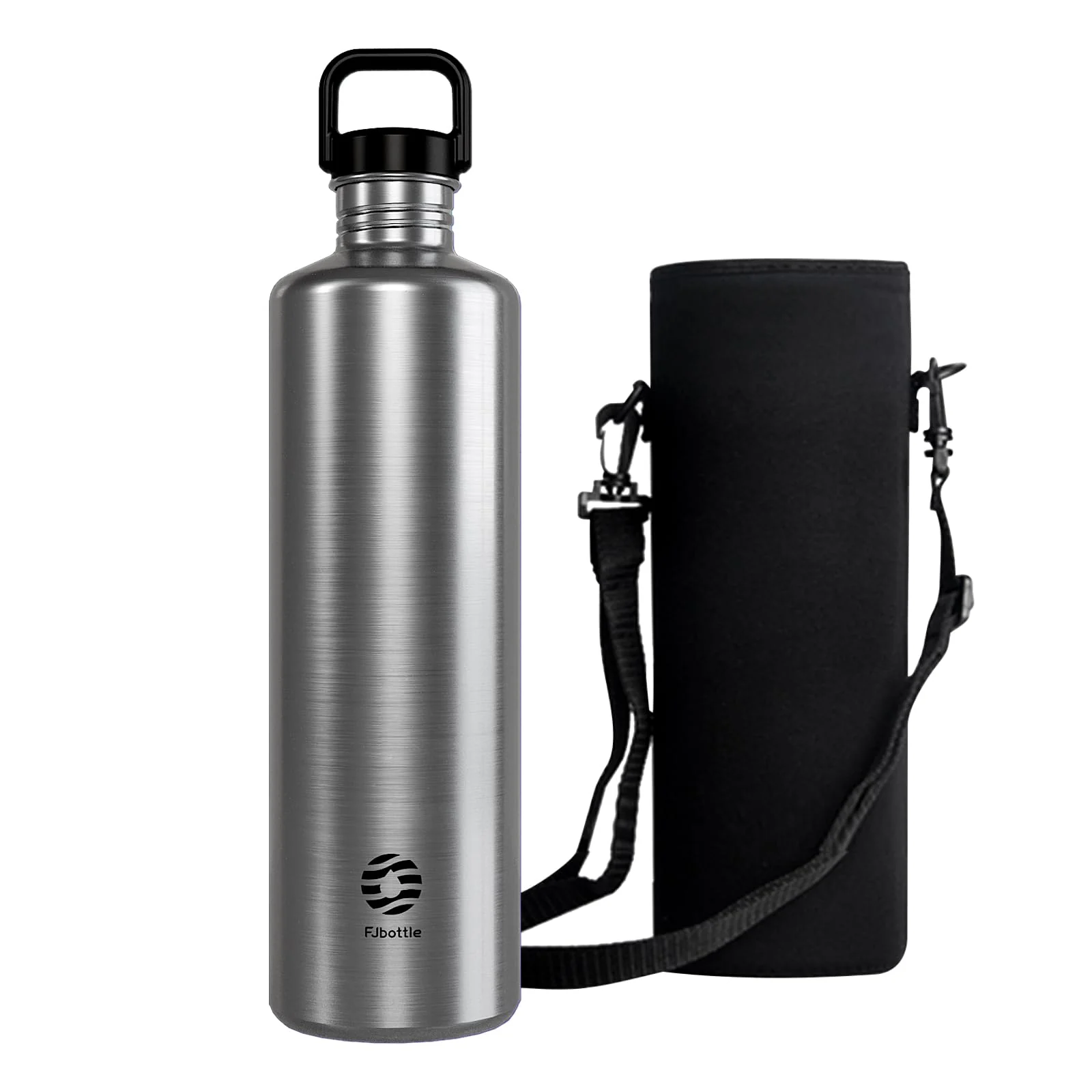 Fjbottle 2L Wide Mouth Stainless Steel Sports Water Bottle for Outdoor NEW