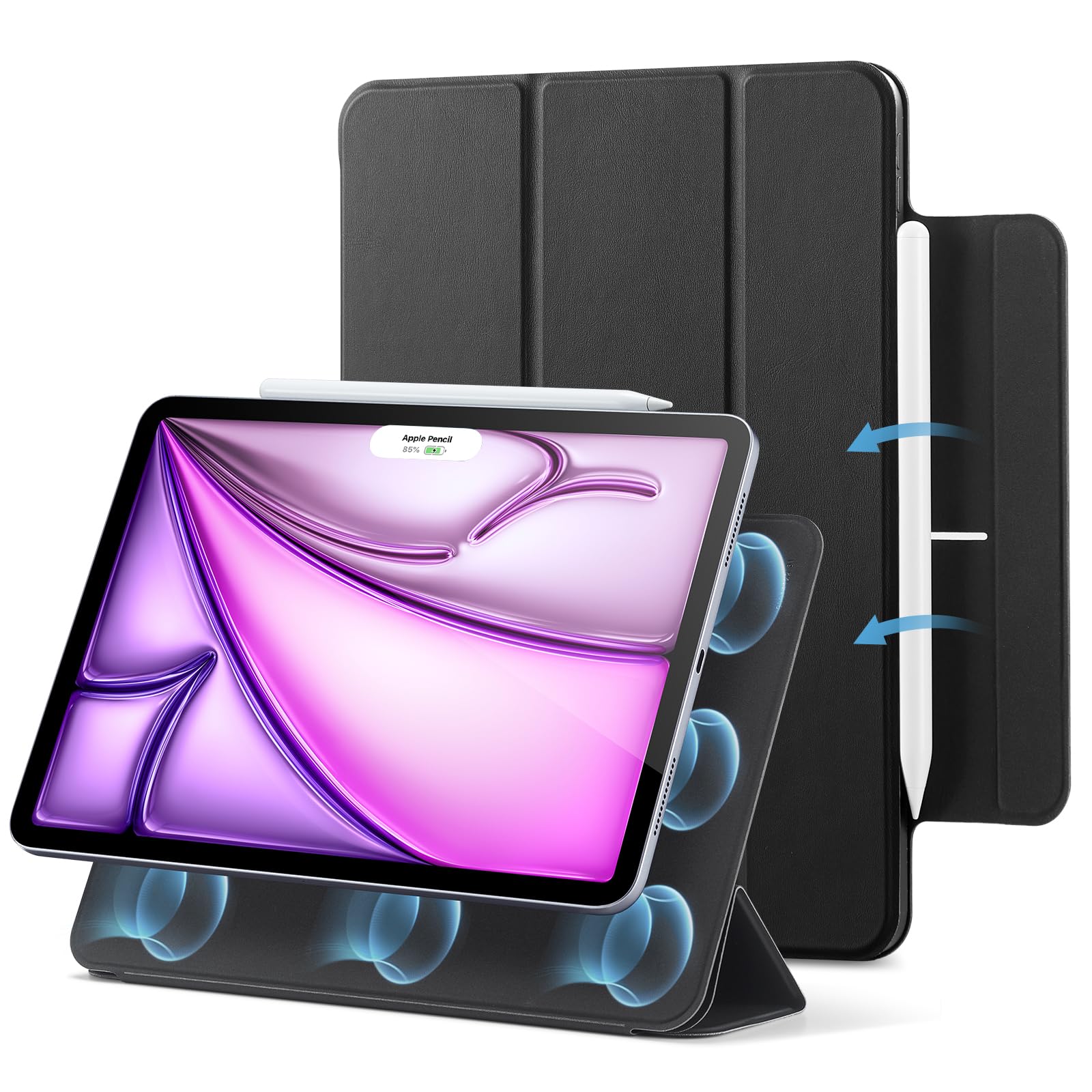 ESR Protective Tablet Cases for iPad Air 12.9-13 inch, Black Covers Size NEW