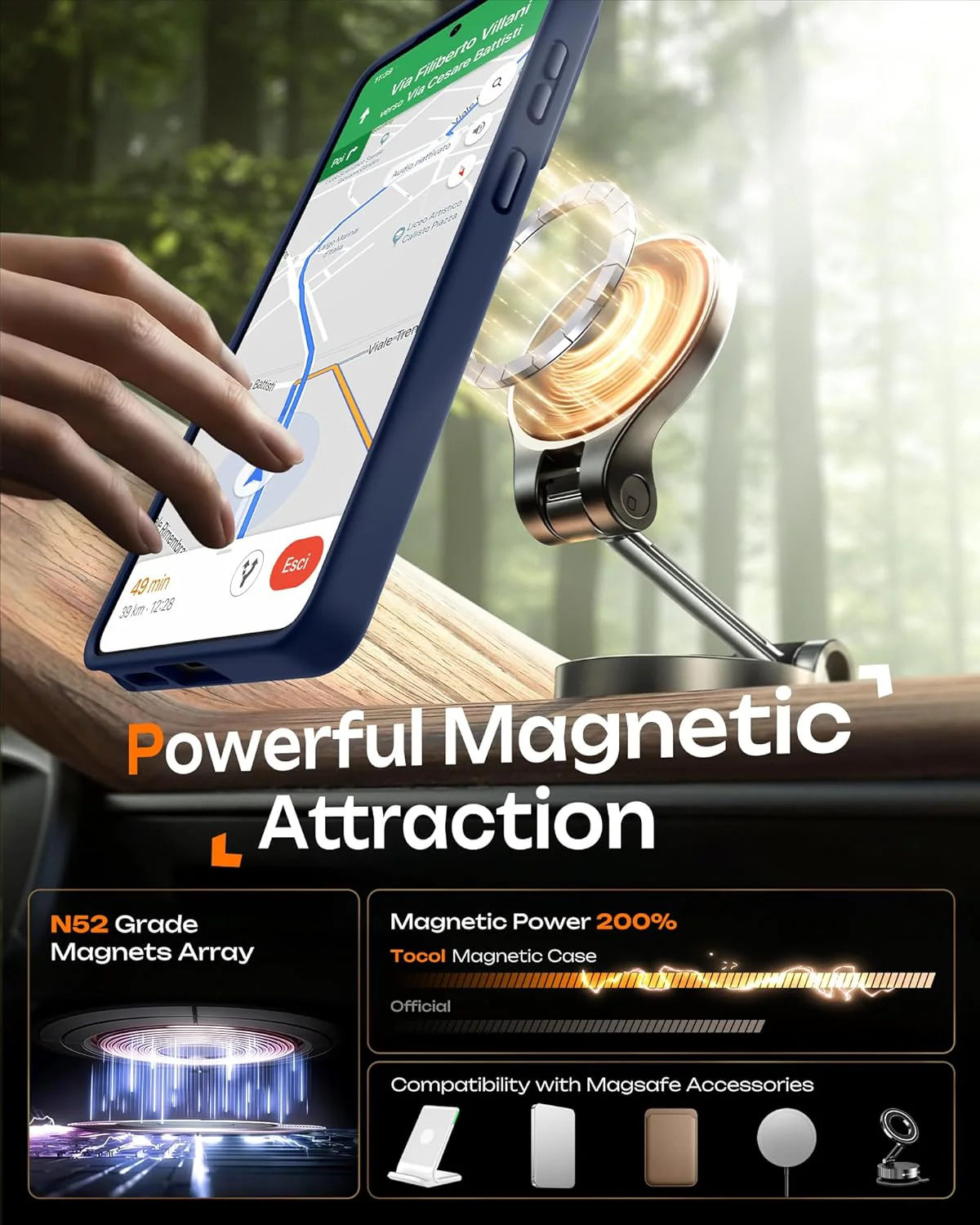TOCOL Phone Case for Samsung Galaxy S26 Ultra Magnetic Ring Drop Protection NEW - Image 4
