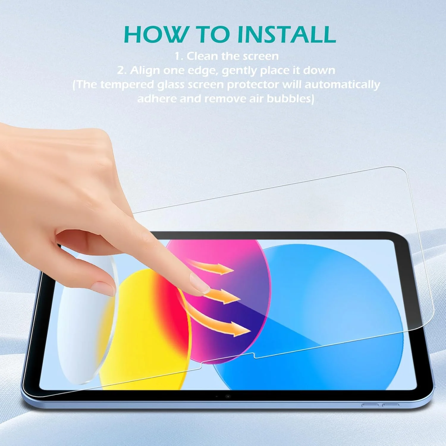 Transparent Tempered Glass Screen Protectors for iPad 10 2022 10.9 Size NEW - Image 3