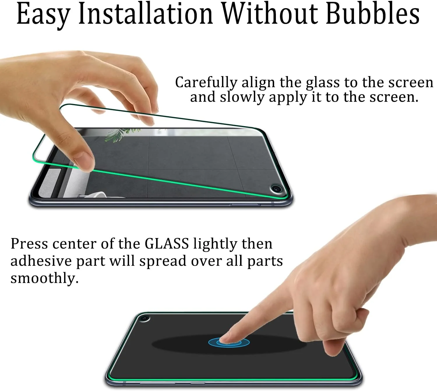 KATIN Tempered Glass Screen Protector for Samsung Galaxy S10e, Clear NEW - Image 3
