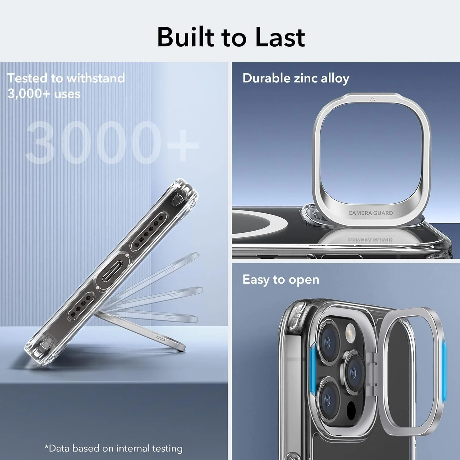 ESR Clear Protective Magnetic Phone Case for iPhone 15 Pro Max with MagSafe DEMO - Image 7