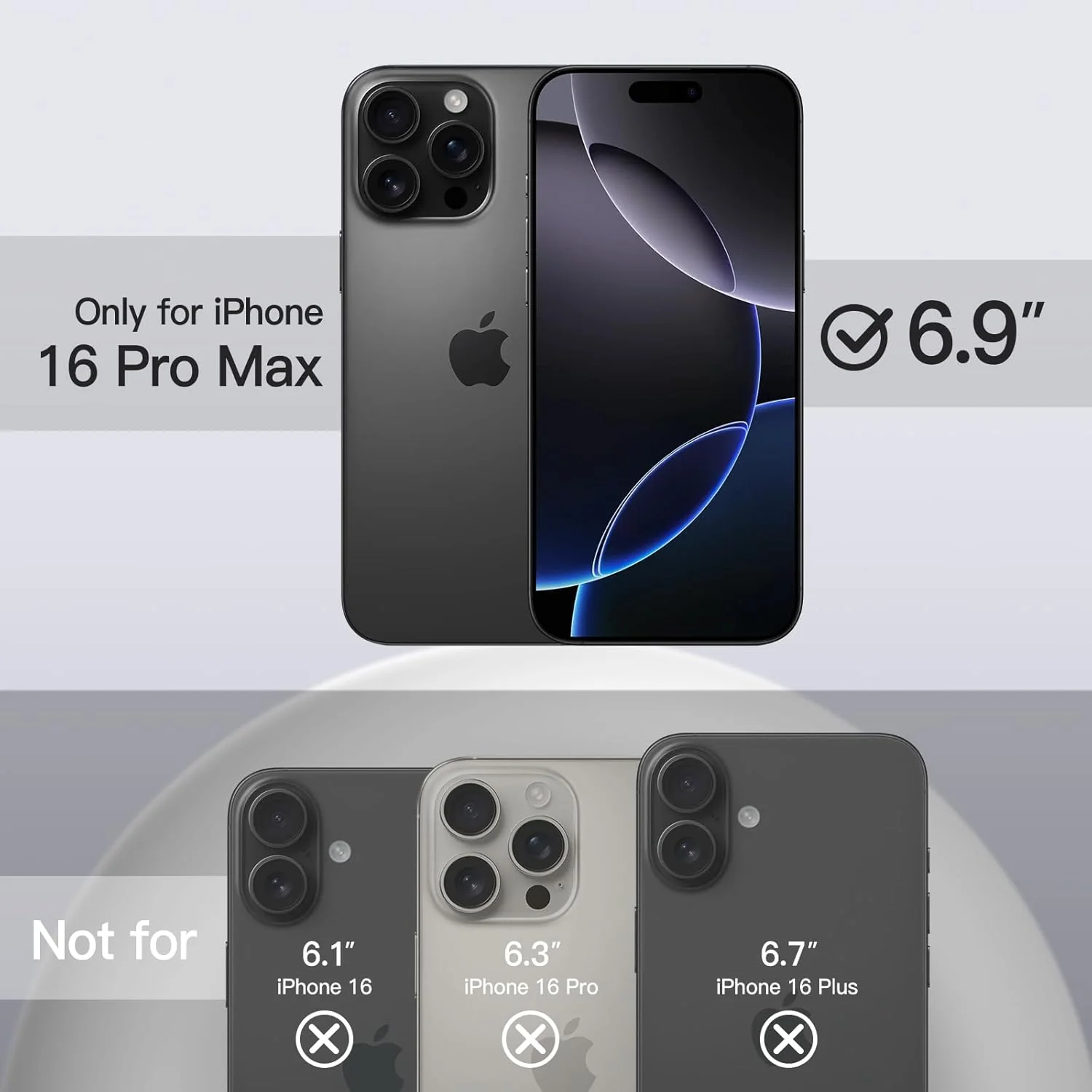 JETech Liquid Silicone Phone Case for iPhone 16 Pro Max 6.9-Inch Soft Touch NEW - Image 2