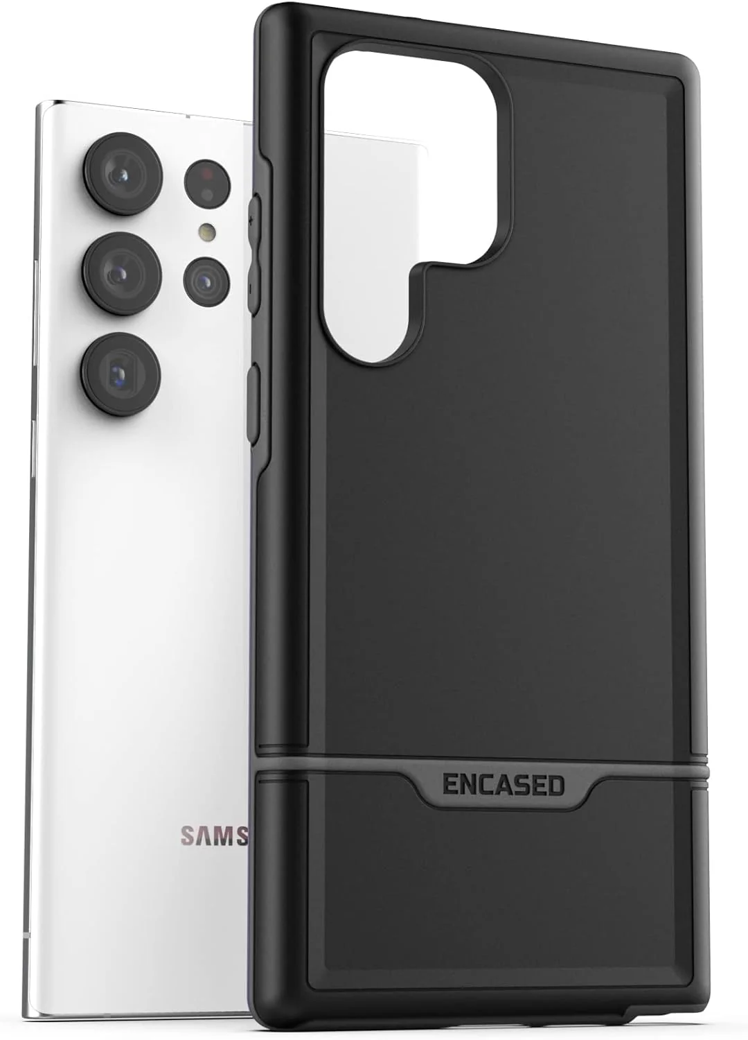 Encased Protective Black Phone Case for Samsung Galaxy S23 Ultra NEW - Image 3