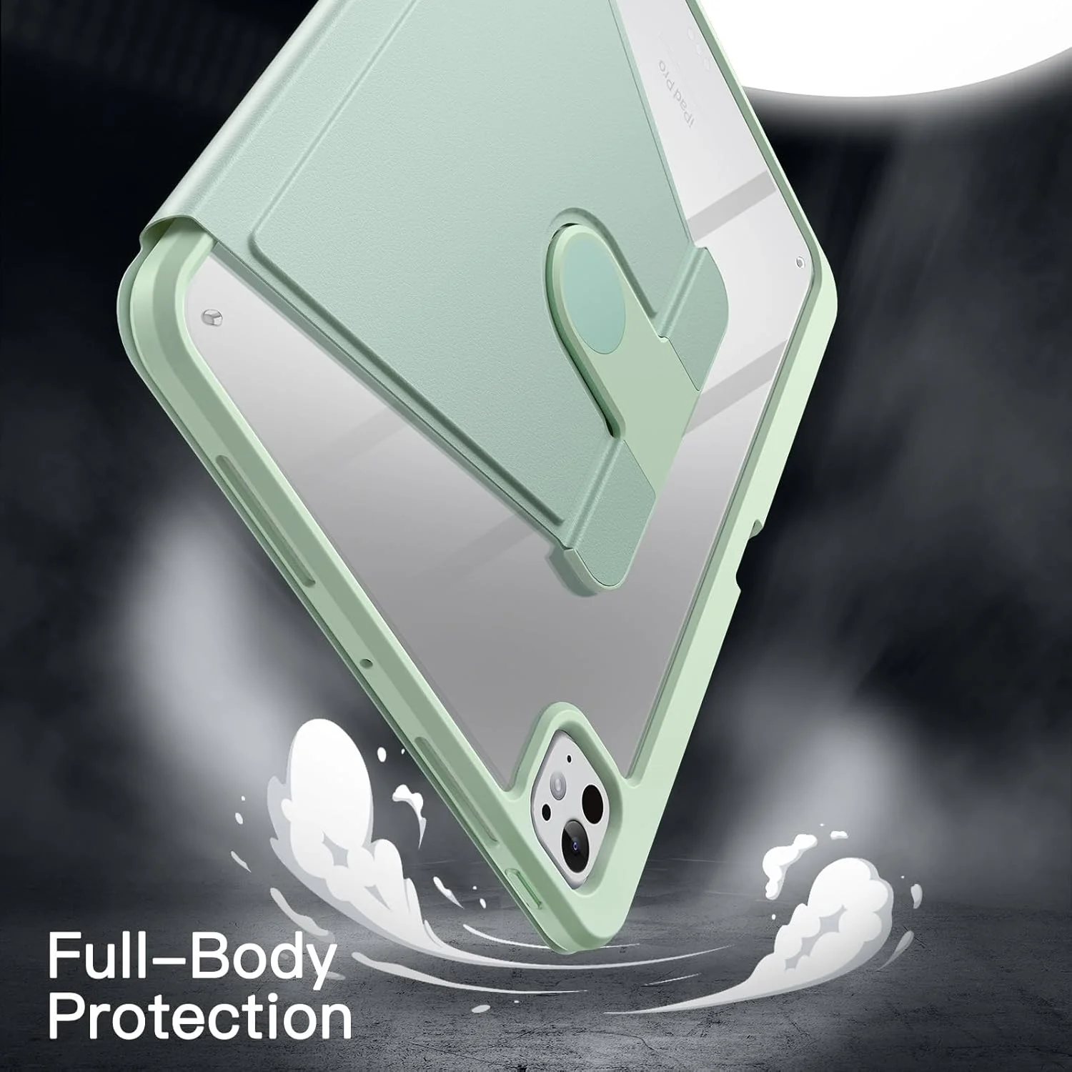 JETech Rotating Tablet Case for iPad Pro 11-Inch, Mint Green, Fits 11" 4/3 DEMO - Image 4