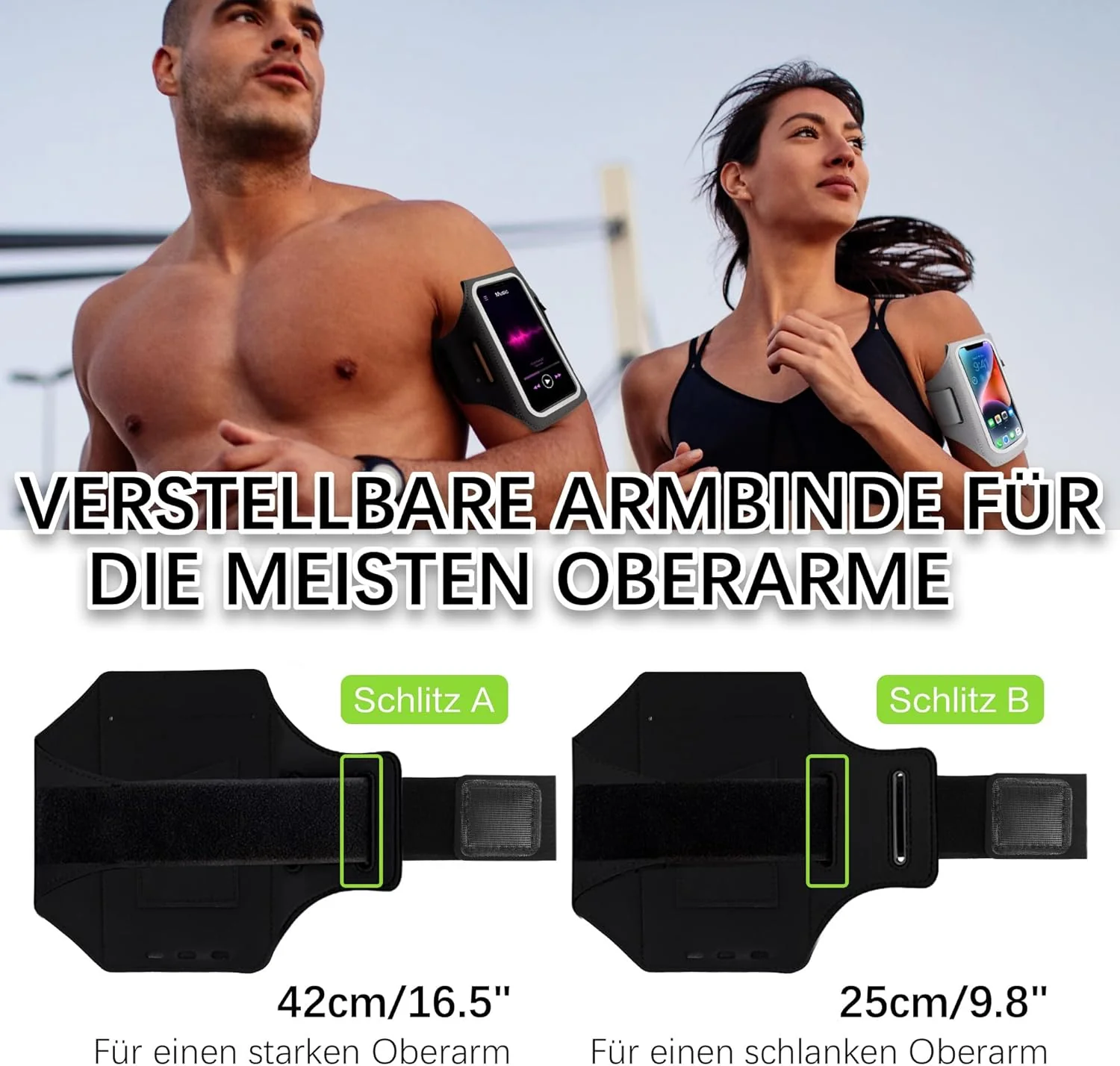 EOTW Mobile Phone Armband Holder Jogging Sports Workout Arm Band Strap NEW - Image 7