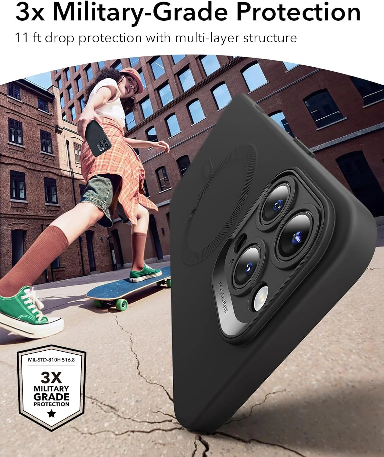 ESR Magnetic MagSafe Phone Case for iPhone 16 Pro Max, Black Size iPhone 16 NEW - Image 2