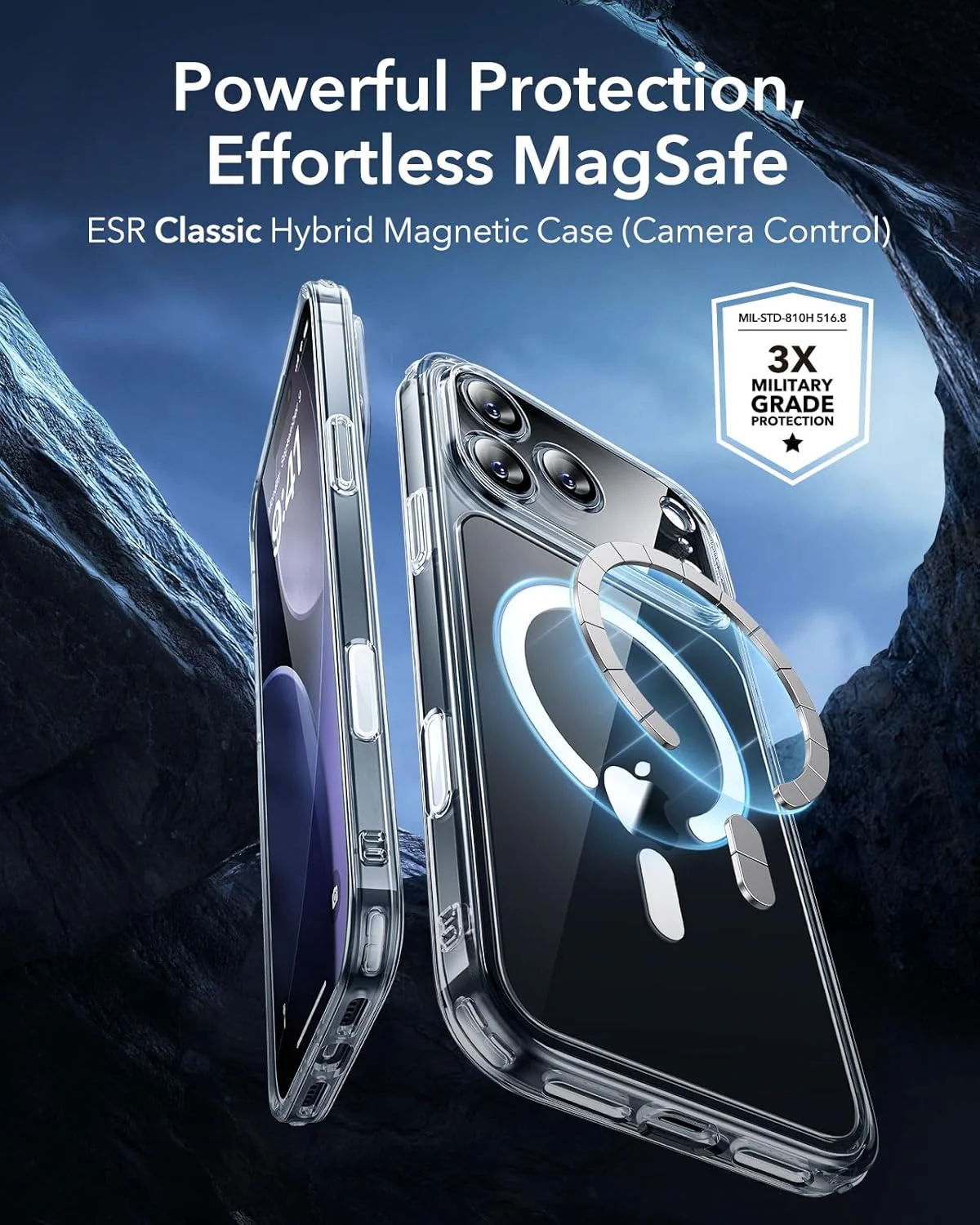 ESR Clear Protective Phone Case for iPhone 17 Pro Max with Camera Cover NEW - Image 2