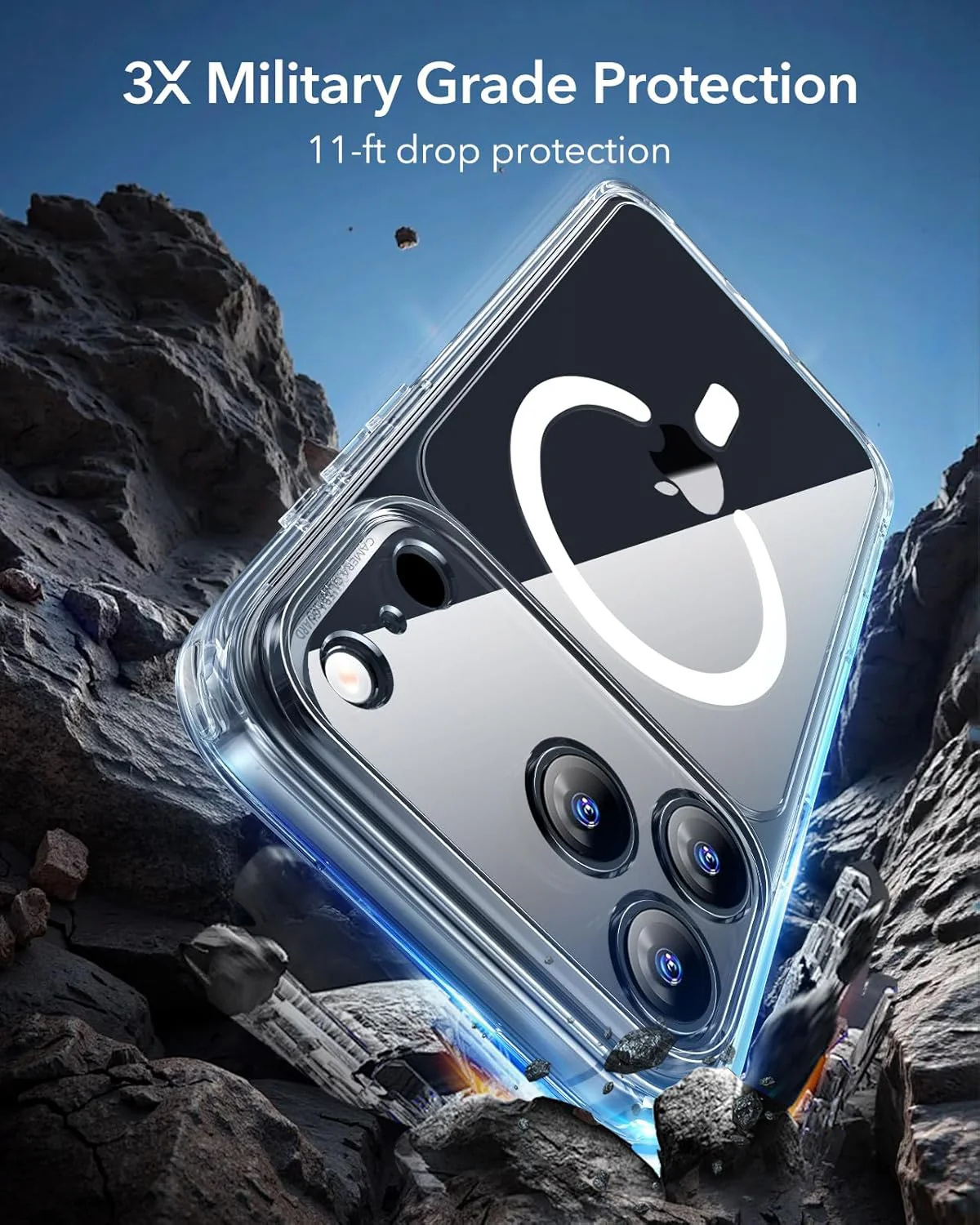 ESR Clear Protective Phone Case for iPhone 17 Pro Max with Camera Cover NEW - Image 4