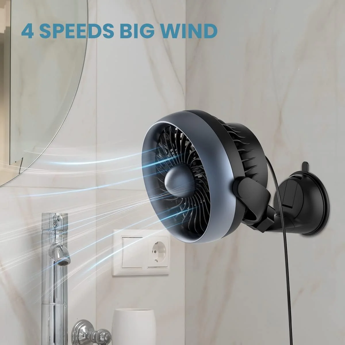 Portable Black USB Fans USB Desk Fan, Compact 10x6x4cm Cooler for Home NEW - Image 6