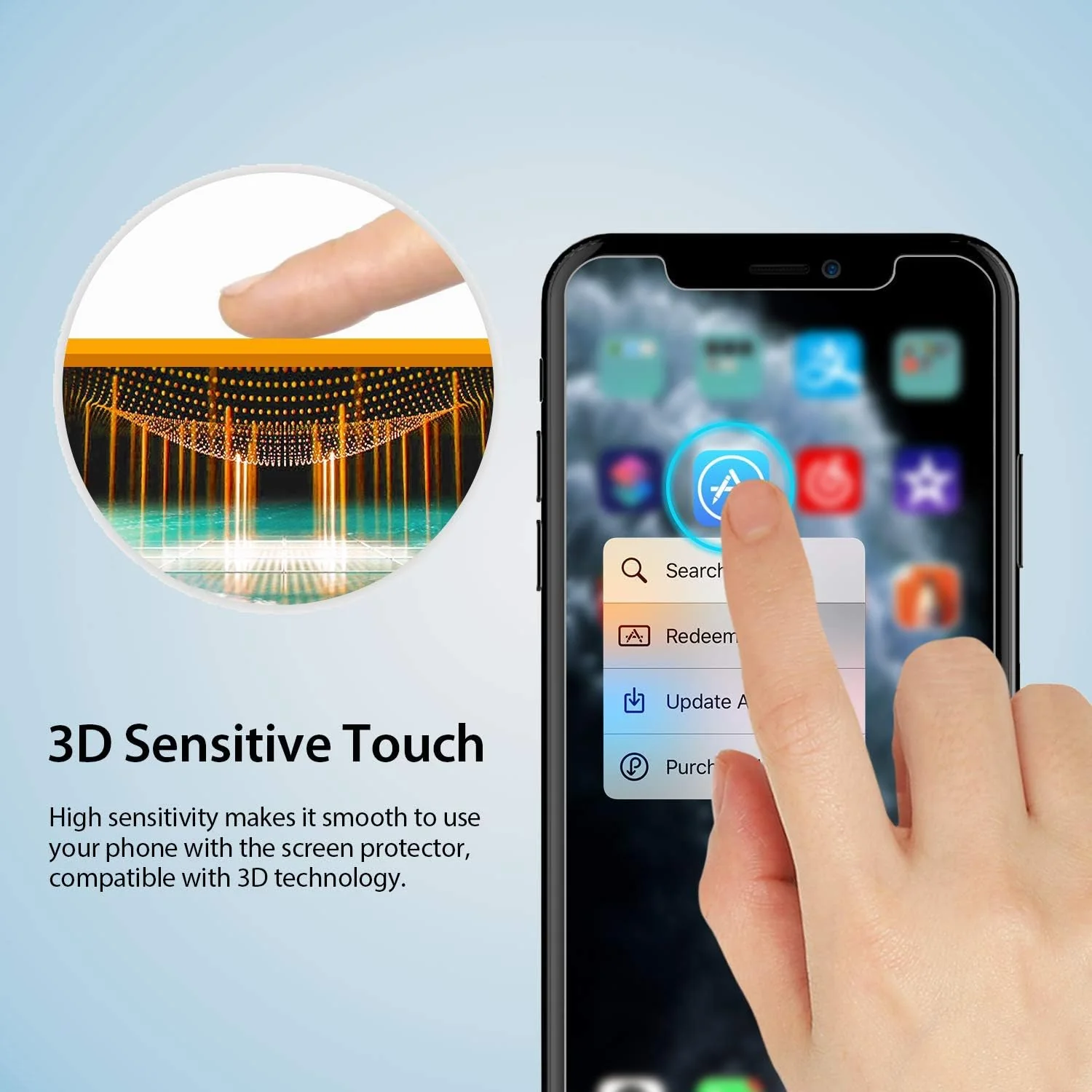 ZUSLAB Tempered Glass Screen Protector with Alignment Frame for Smartphones DEMO - Image 3