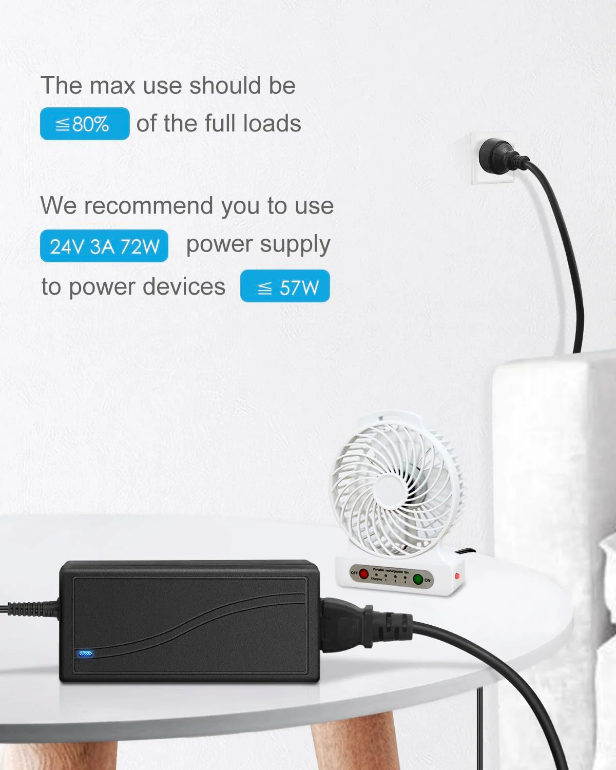 ALITOVE 72W AC Adapters AC to DC Adapter Power Supply Converter 220V 24V DEMO - Image 7