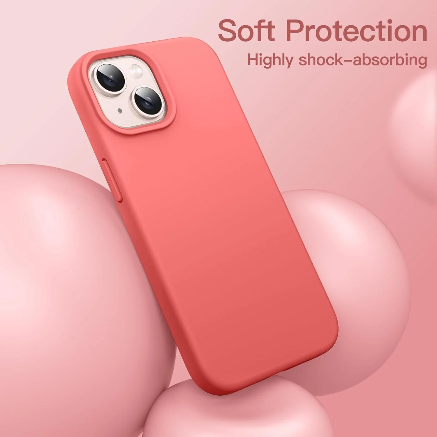 JETech Silicone Phone Case for iPhone 13 6.1-Inch Soft Touch Full-Body NEW - Image 4