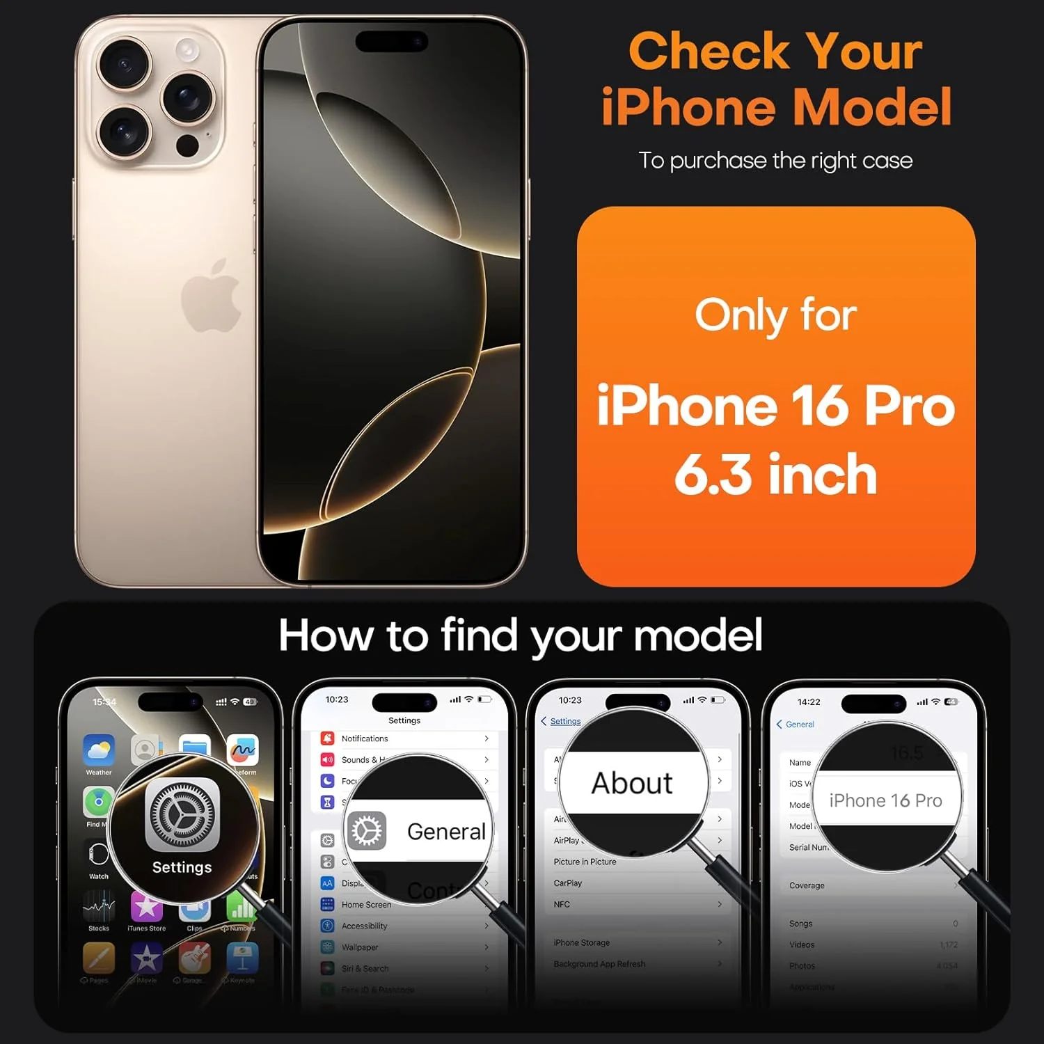 TAURI Clear Magnetic Phone Case for iPhone 16 Pro - Transparent Protective DEMO - Image 7