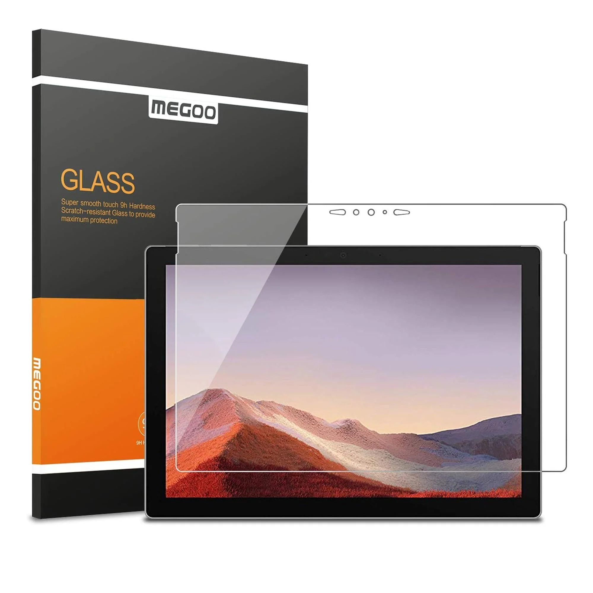 MEGOO Glass Screen Protector for Surface Pro 7 Plus/Pro Tempered HDX-Clear NEW