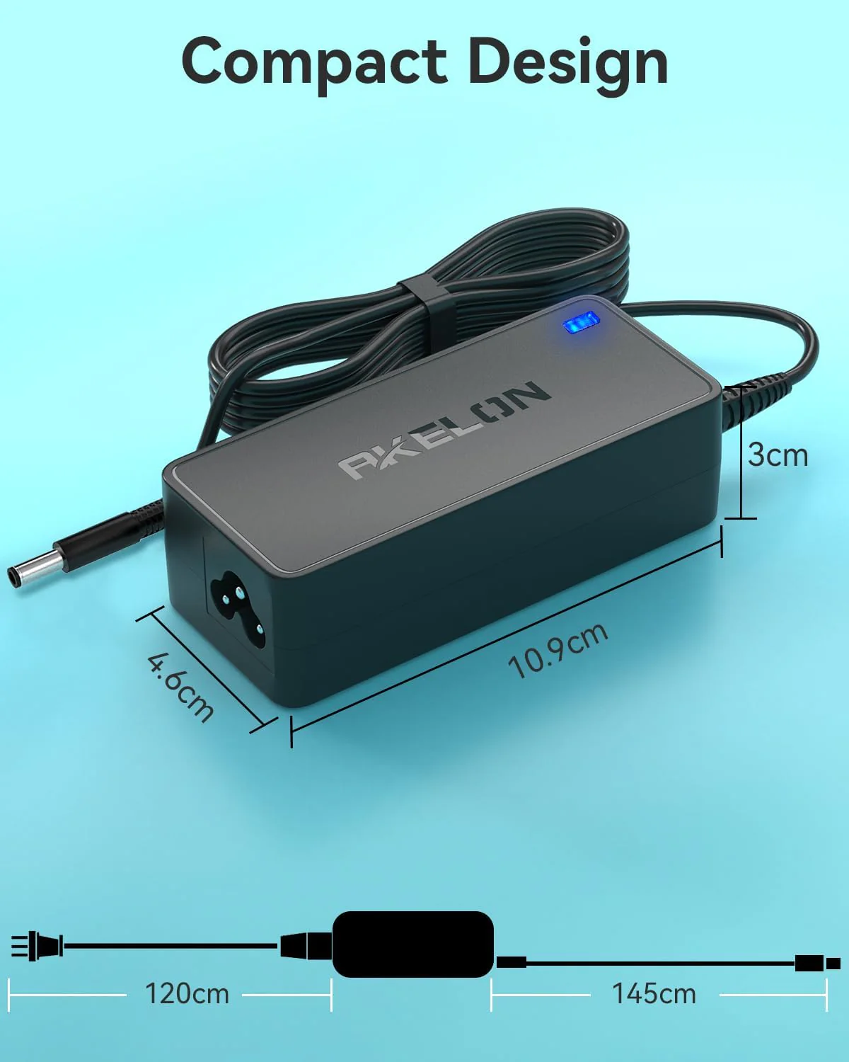 65W Black Laptop Charger for Dell Inspiron Series Notebooks - Universal DEMO - Image 4