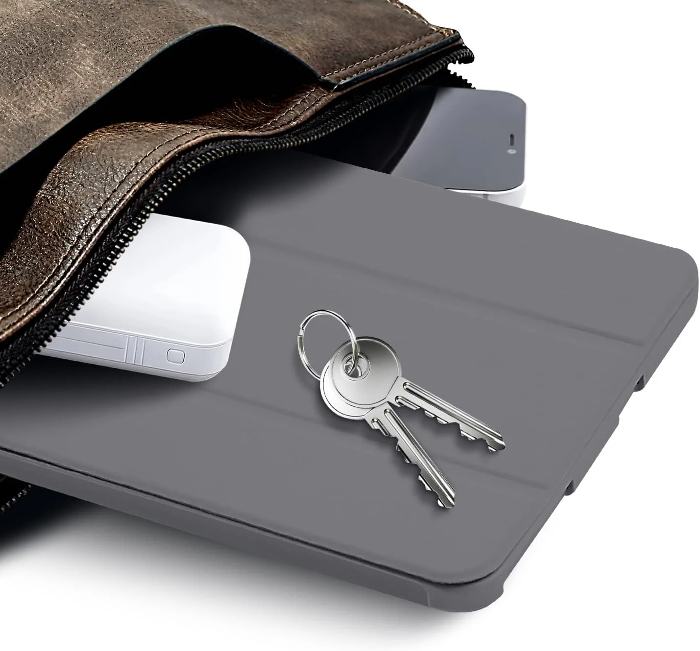 Soft TPU Slim Stand Magnetic Tablet Case for New iPad 10.9 (2022) in Grey DEMO - Image 8