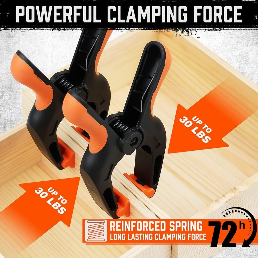 HORUSDY Heavy Home Improvement Duty 7-Inch Large Plastic Clamps for DEMO - Image 5