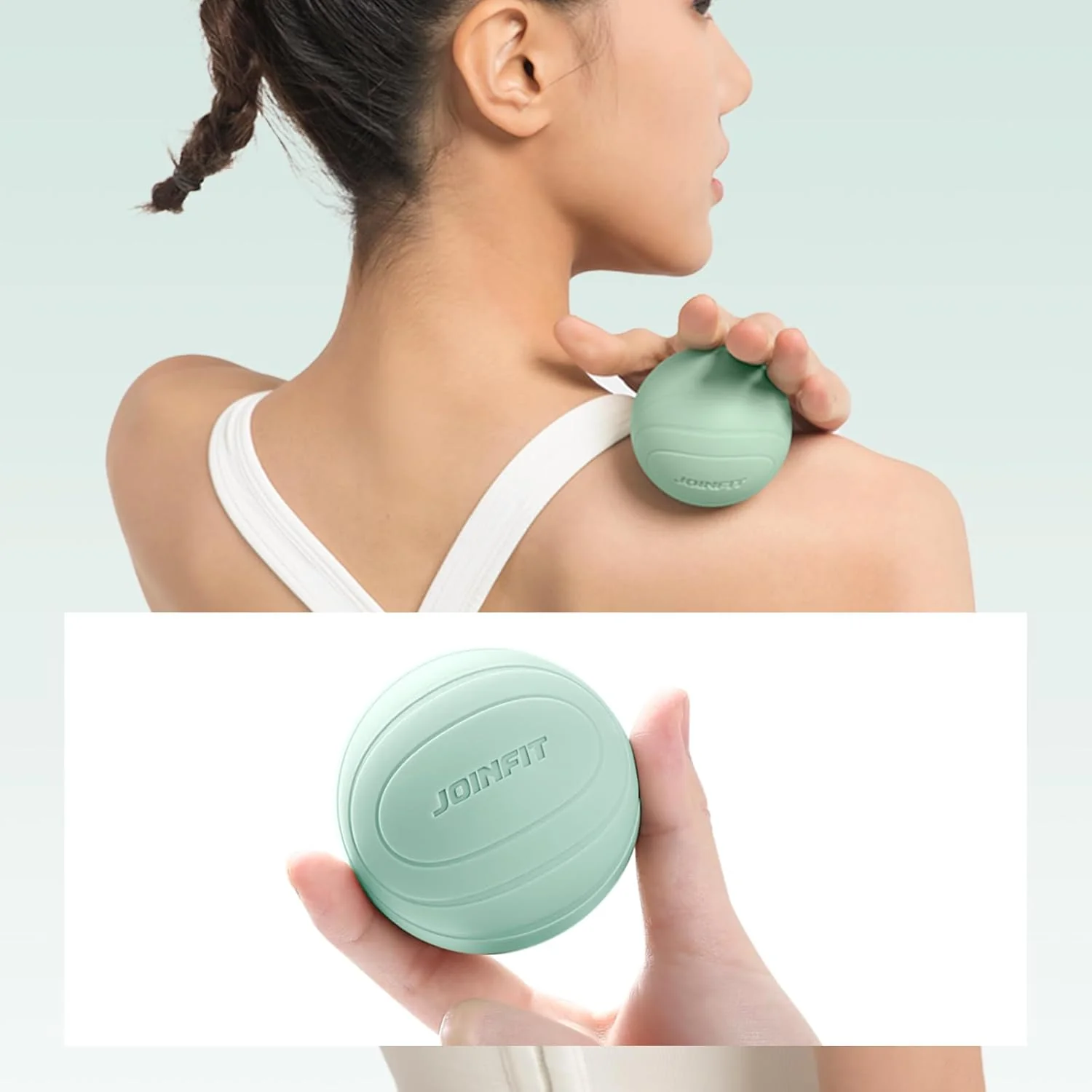 JoinFit Light Blue Massage Therapy Balls Set Spiky Lacrosse Peanut 3pcs NEW - Image 7