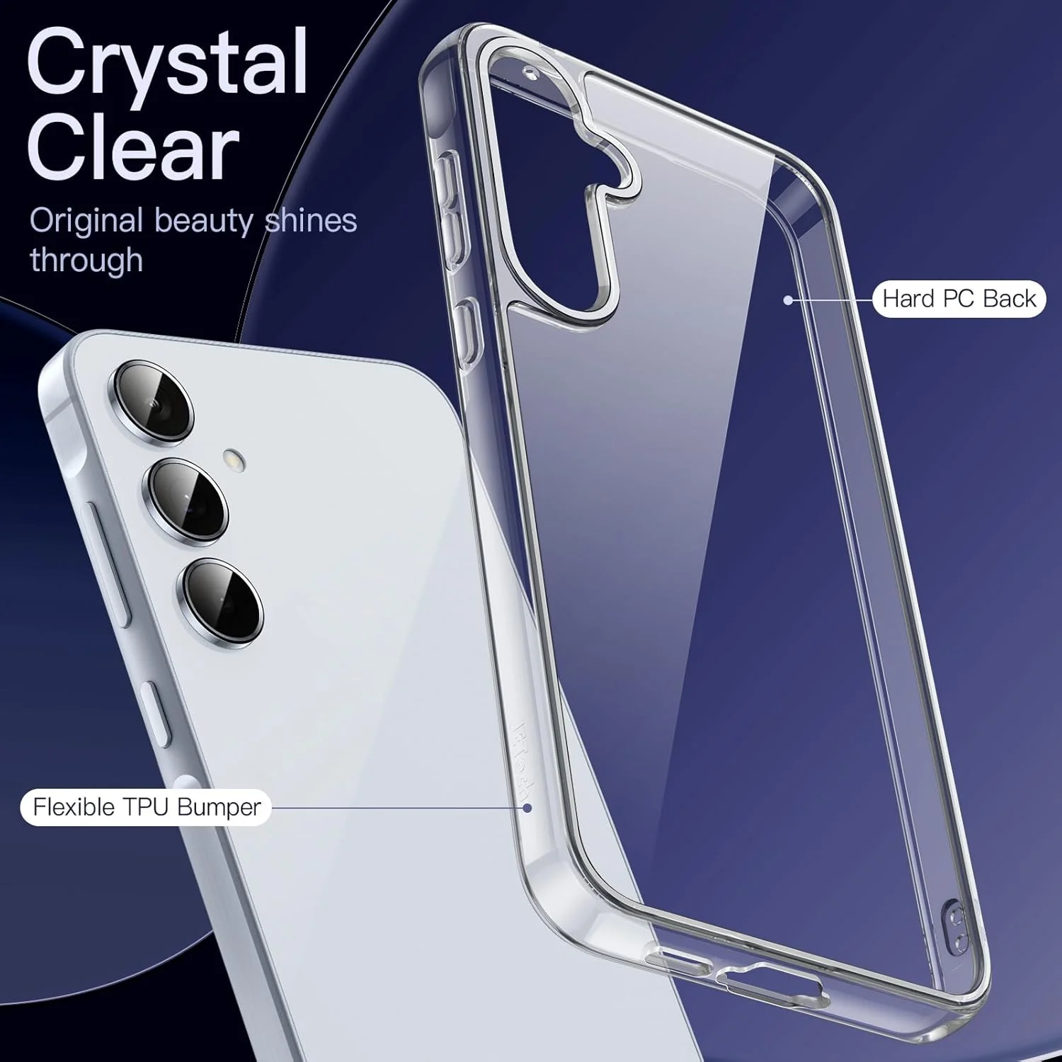 JETech 3-in-1 Phone Cases Case for Samsung Galaxy A55 5G with 2-Pack Screen NEW - Image 5