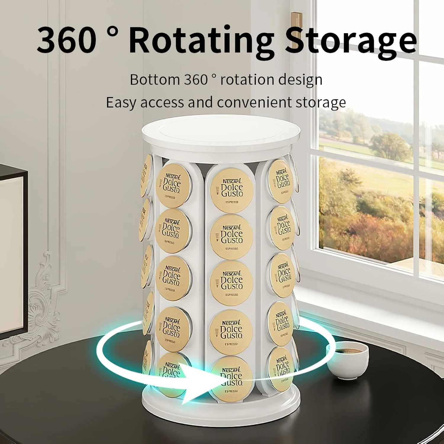 Coffee Pod Holder Stand and Storage Rack for Capsules White Kitchen NEW - Image 4