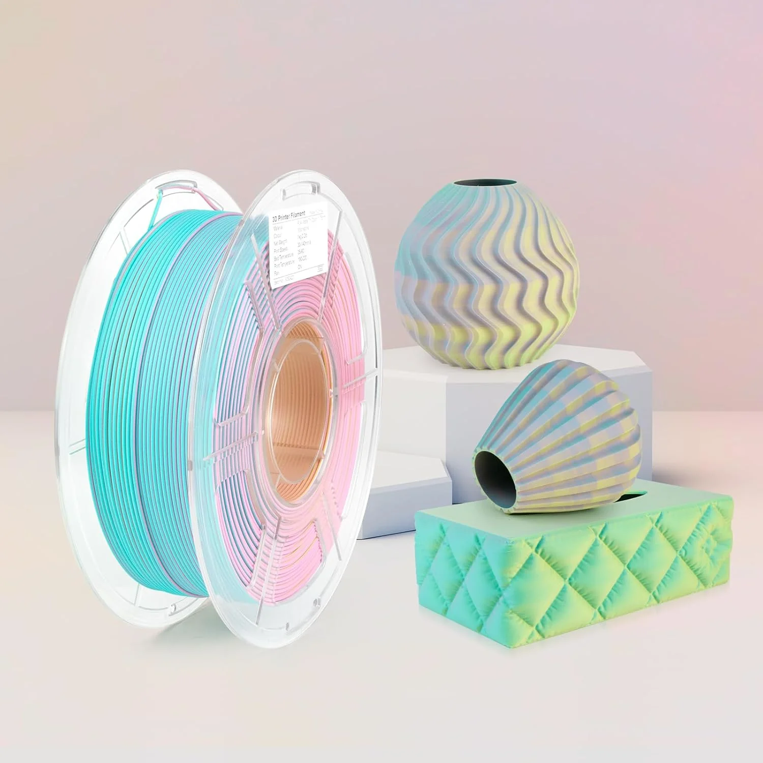 iSANGHU Matte Moonstone Tri-Color Changing 3-in-1 Filament 1.75mm Stationery NEW - Image 4