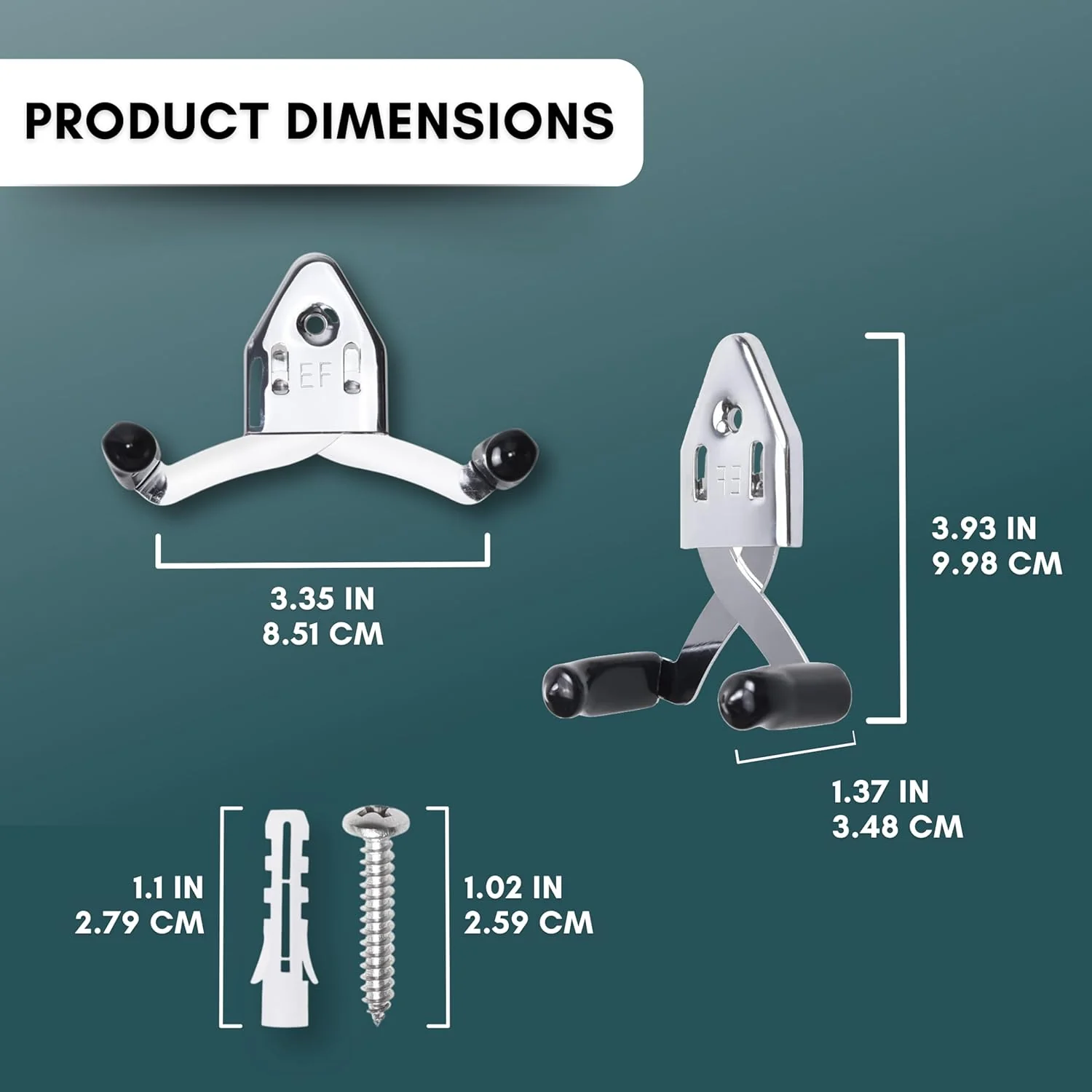 Eco-Fused Vertical Sword Mount Dagger Display Wall Hanger Adjustable 2 Pack NEW - Image 3