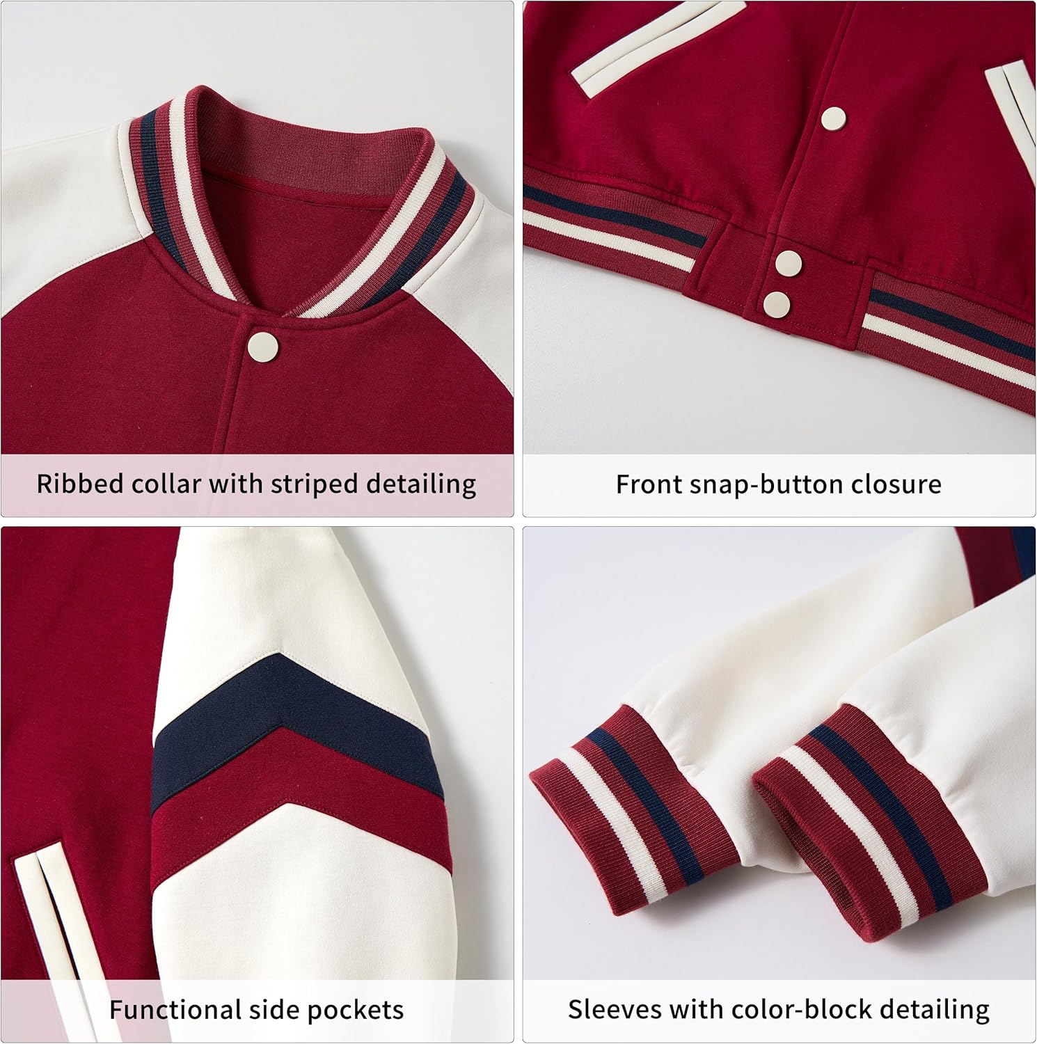 Rolanko Kids' Jackets Casual Red Jacket with Pockets, Size 10-11 Years Size NEW - Image 5