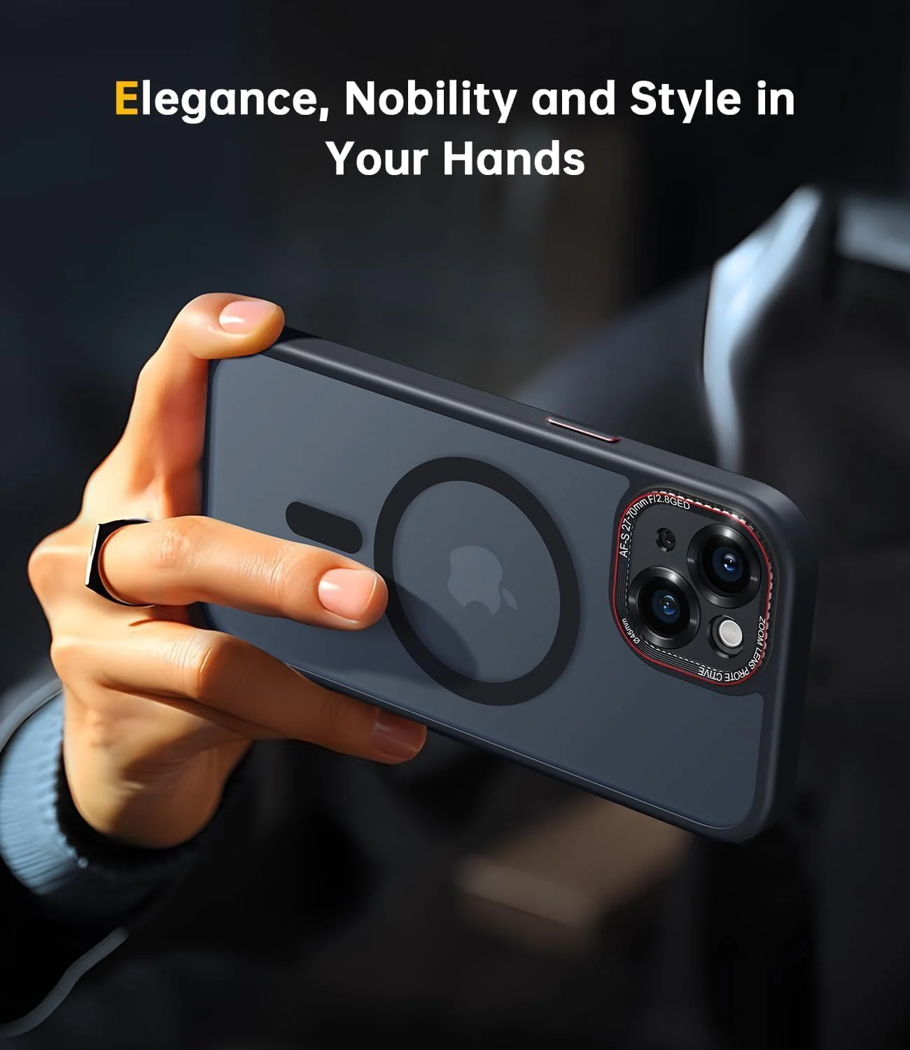 ELEPIK Elegant Shield Pro Series Protective Phone Case Black Titanium Size NEW - Image 6