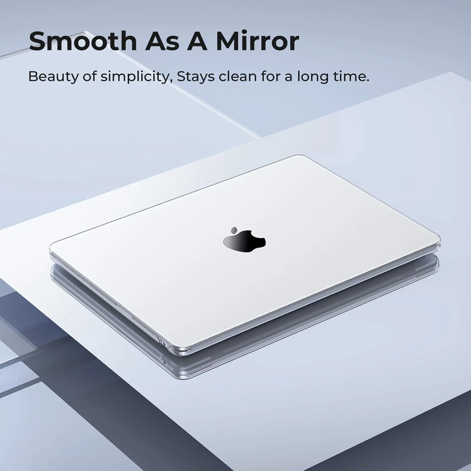 EooCoo Crystal Clear Hard Case Shell for Macbook Air 15 Inch Laptop Size NEW - Image 3
