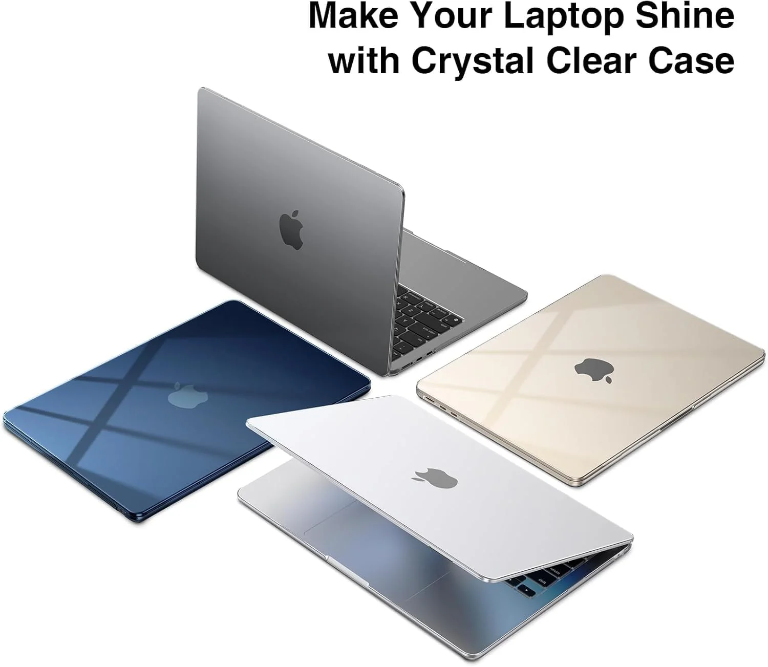 EooCoo Crystal Clear Hard Case Shell for Macbook Air 15 Inch Laptop Size NEW - Image 4