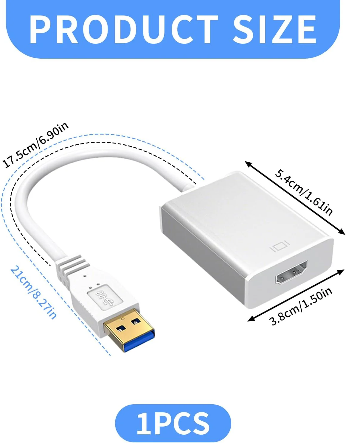 High-Quality 1080P HDMI to USB-C Video Converter Cable with Audio Graphics DEMO - Image 2
