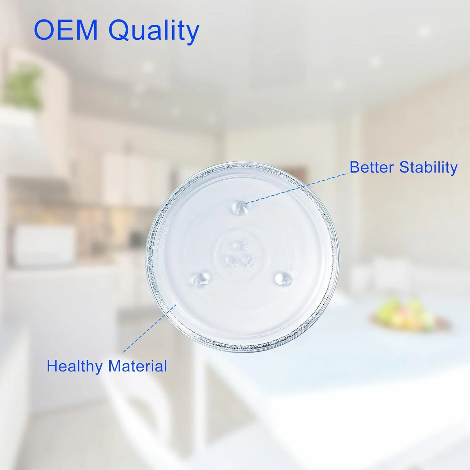 12.4 Inch Clear Microwave Turntable Replacement Glass Plate for Appliance NEW - Image 7