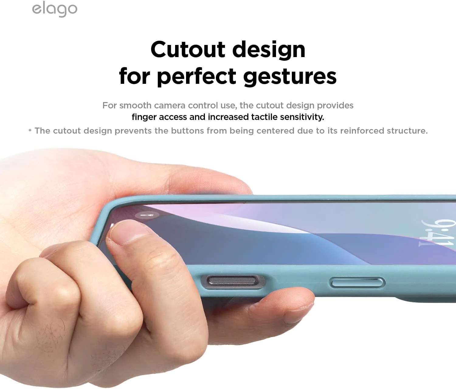 elago Magnetic Silicone Phone Case for iPhone 16 Pro in Sky Blue - NEW - Image 7