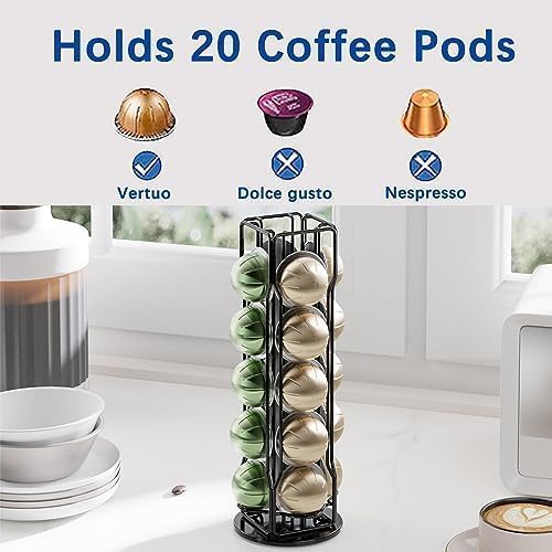 Single-Serve Coffee Pod Holder Organizer Stand for Nespresso Vertuo 32x12cm NEW - Image 2
