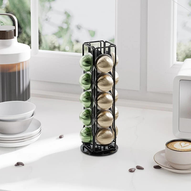 Single-Serve Coffee Pod Holder Organizer Stand for Nespresso Vertuo 32x12cm NEW - Image 7