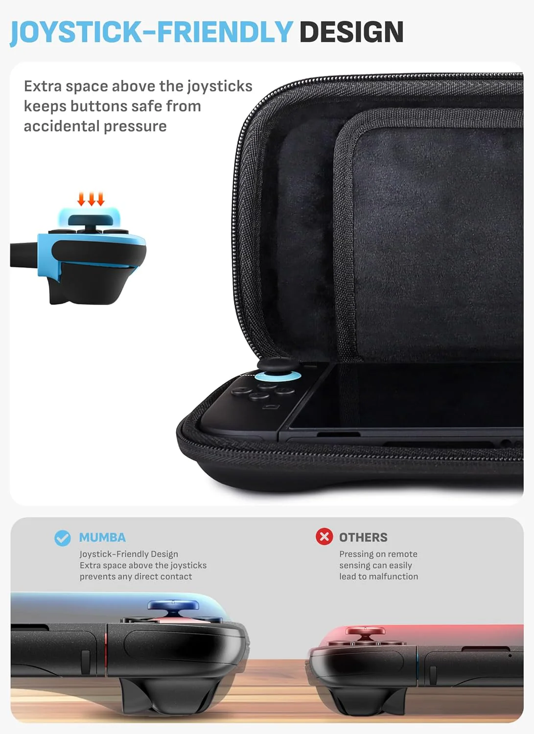 Mumba Protective Cases Carrying Case for Nintendo Switch 2 in Black - DEMO - Image 4