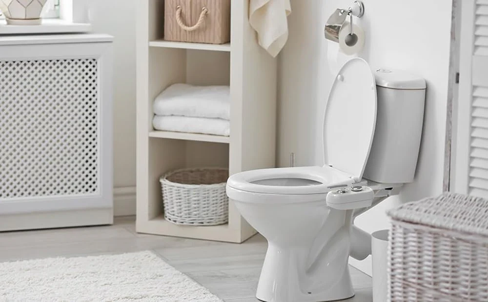 WITHLENT Self-Cleaning Bidet Toilet Seat with Control Panel, White, DEMO - Image 4